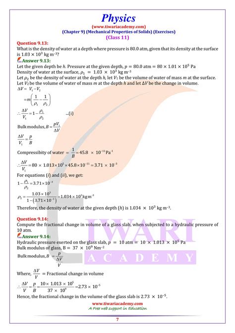 Ncert Solutions For Class 9 Science Physics Chapter 11