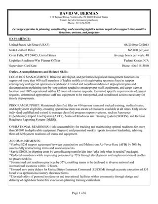  This information is written by the rater and verified with the rated NCO. Refer to DA PAM 623-3, Evaluation Reporting System, table 3-3 for duty description evaluation instructions. The duty description: Is an outline of the normal requirements of the specific duty position. Should show type of work required rather than frequently changing tasks. 