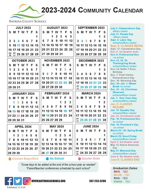 Ncsd Calendar