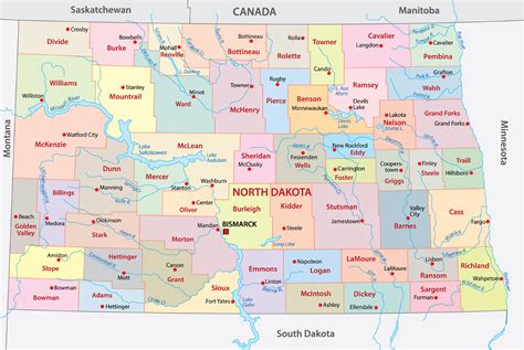 Nd county map.  North Dakota Counties (ND): Complete County List and Practical Guide North ...