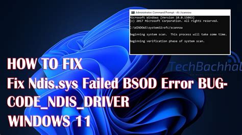 Ndis.sys BSoD How to Fix It in Windows 11 & 10