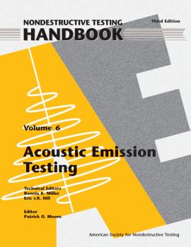 Ndt handbook volume 6 acoustic emission testing. - Manuali per la manutenzione della flotta https ford com.