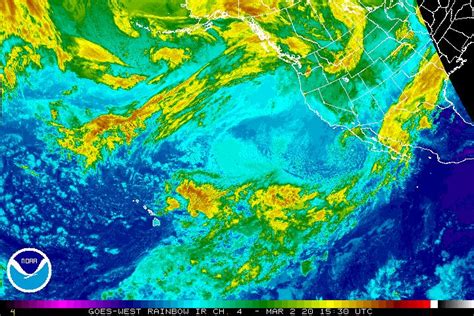 U.S. Pacific Coast. U.S. Pacific Coast - all channels; RGBs; GeoColor