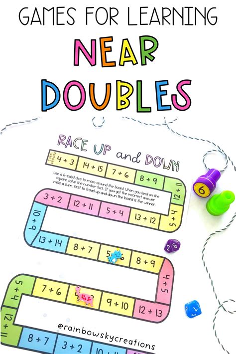 Near Doubles Games Teaching Resources TPT