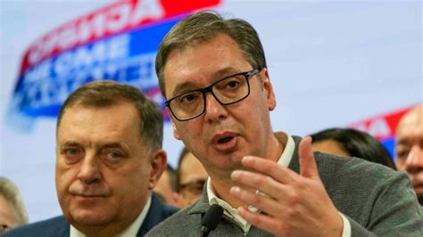 Near-final results confirm populist victory in Serbia while the opposition claims fraud