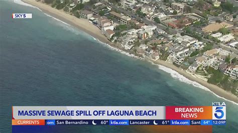 Nearly 100K gallons of sewage spills; Orange County beach closed