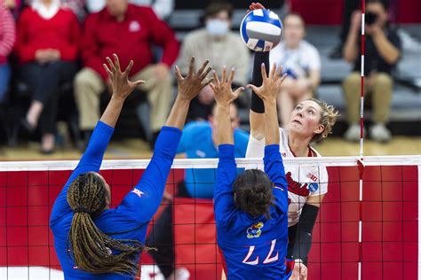 No. 2 seed Nebraska defeated Kansas in four sets in the second round of the 2022 NCAA women's volleyball tournament. Watch the match highlights here.Subscrib.... 