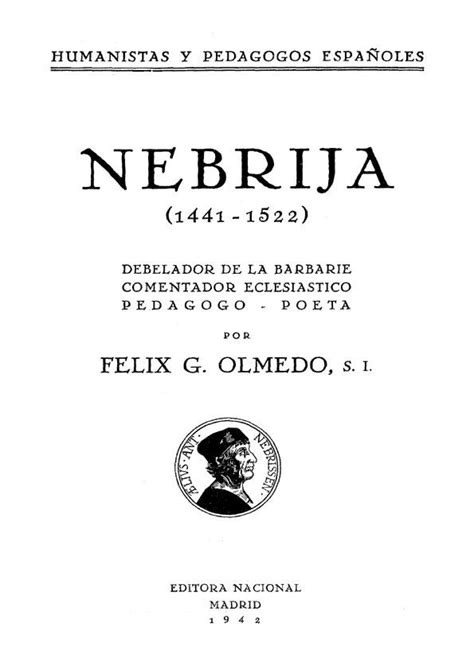 Nebrija (1441 1522) debelador de la barbarie, comentador eclesiástico, pedagogo poeta. - Super size me study guide answers.