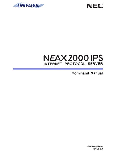 Nec neax 2000 ips command manual. - Om 441 v6 turbo workshop manual.