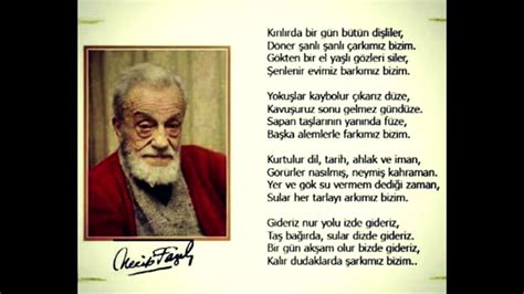 Necip Fazıl Kısakürek Şarkımız Bizim YouTube.