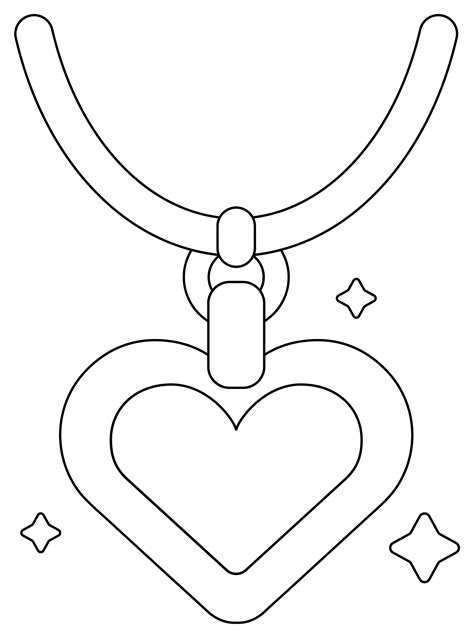 Necklace Coloring Page