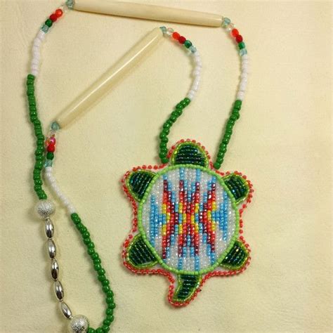 Necklaces The Chickahominy Beaded Turtle