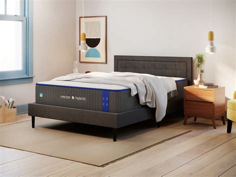 The Nectar Premier Hybrid Mattress is the well-known bed in a box brand’s most advanced – and most expensive – model. As a hybrid, it combines memory foam with springs, offering medium-firm support that’s best for back and side sleepers. When you first lie down on this mattress, it feels firm, but you wake up cradled by the ‘hug .... 