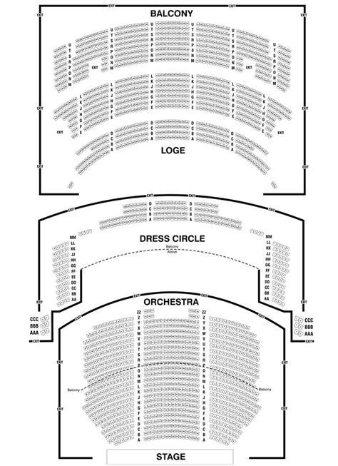 Nederlander Theatre Seating Chart A Visual Reference of Charts Chart