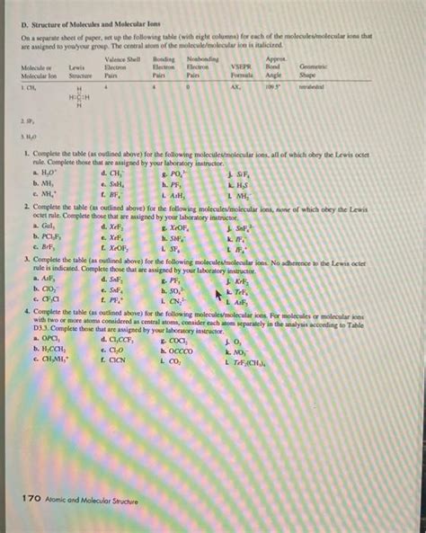 Need Help With My Dry Lab 3 Atomic And Molecule S...