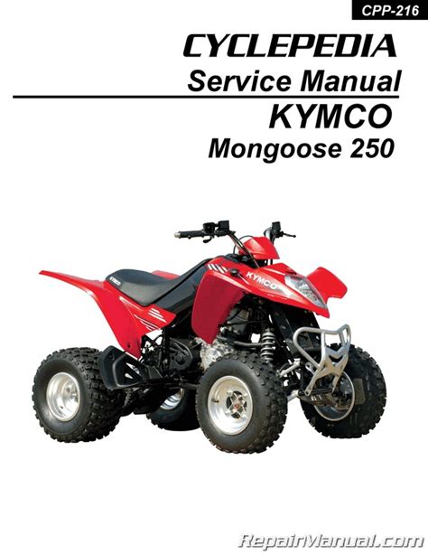 Need a owners manual for a 2004 kymco mongoose 250. - Yamaha wr400f digital workshop repair manual 2000 2001.