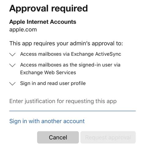 Need admin approval apple internet accounts ios 14.  Can you explain h...