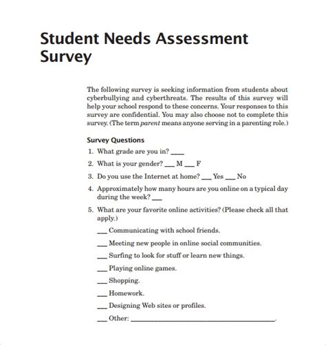 Needs assessment questions should seek to identify the types of information that a particular audience group needs.. 
