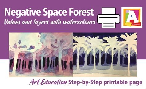 Negative Space Forest StepbyStep Guide