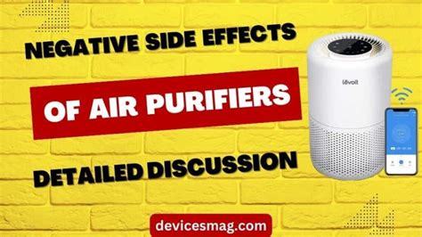Negative side effects of air purifiers.  Negative means focused on what is b...