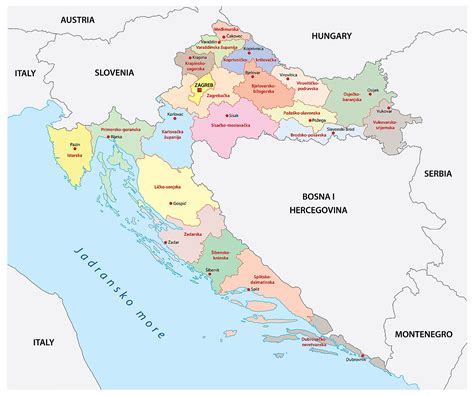 Italy is a neighbouring country to Croatia, an