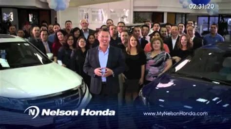 Nelson honda. Nelson Ford Incentives; Nelson Honda Incentives; Nelson KIA Incentives; Nelson Mazda Incentives; Nelson Subaru Incentives; Nelson Toyota Incentives; GR GM Incentives; Service Specials; Parts Specials; About Us. About Us; Barry Nelson Time Dealer of Year 2024; Community Involvement; Contact Us; Careers; Search . Get … 