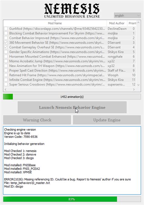 Nemesis error 1026.  To fix this, Keep getting thisa error when trying to launch nemesis...