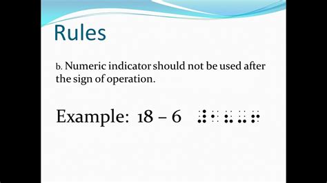 Nemeth Braille Code Part 3 Plus and Minus Signs YouTube