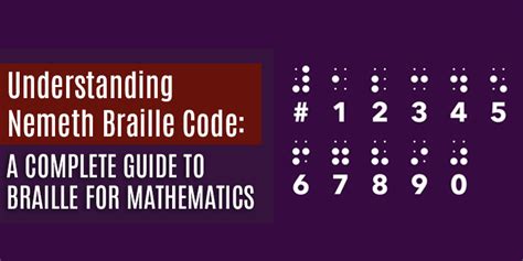 Nemeth Braille Code for Mathematics & Science Notation Vocalink Global