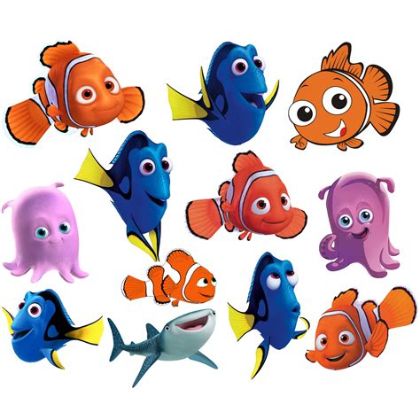 Nemo Clipart Finding Nemo PNG Characters Nemo Printable Etsy
