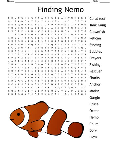 Nemo Word Search WordMint