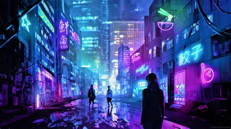 Neo Tokyo Cyberpunk Live Wallpaper - MoeWalls