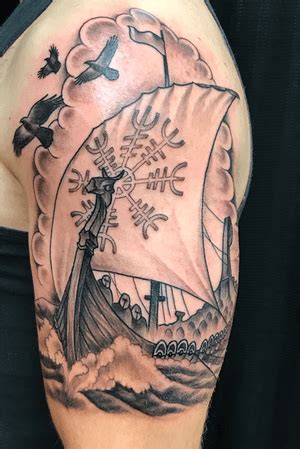 Neo Traditional Viking by Shio Zaragoza TattooBlend Neo traditional