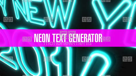 Neon Text Generator After Effects Project RoyaltyFree After Effects
