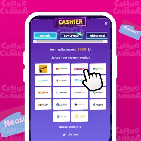 Neosurf payment Canada casino
