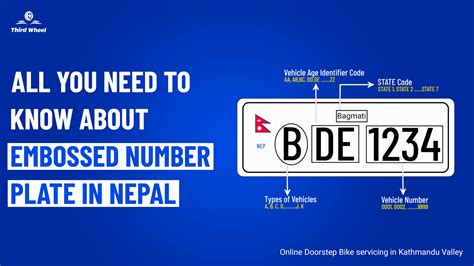 Nepal number plate. .  ...