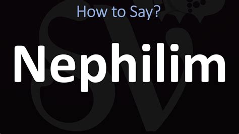 Nephilim how to pronounce. Things To Know About Nephilim how to pronounce. 