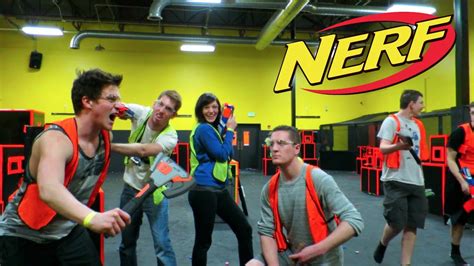 Nerf gun arena. Coliseum X provides standard nerf guns and ammo for all group events. However, if a group wants to bring their own guns and ammo, they must do so for all participants. ... Like all of our Combat Arenas, the Nerf/GellyBall Arena is on our video feed and can be watched from the reception area while you are enjoying Food, Beverages, Sports on TVs ... 