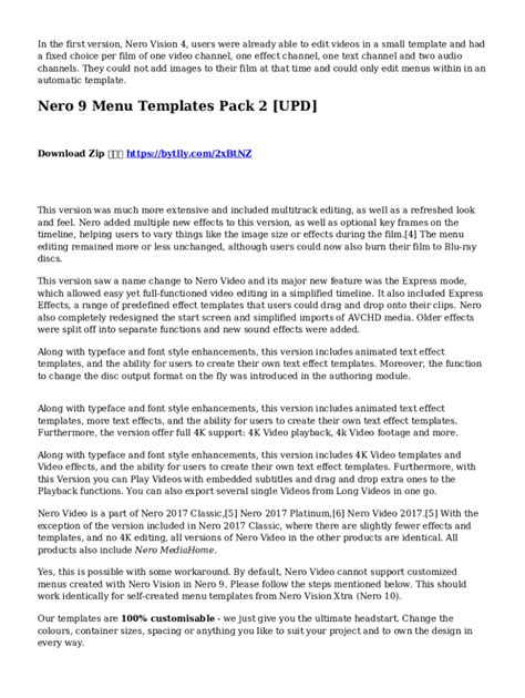 Nero 9 Menu Templates Pack 2