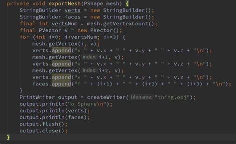 Nervous System Tools OBJExport library for Processing