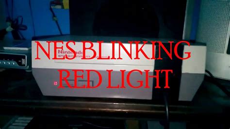 If you're experiencing a blinking red light on your NES, there