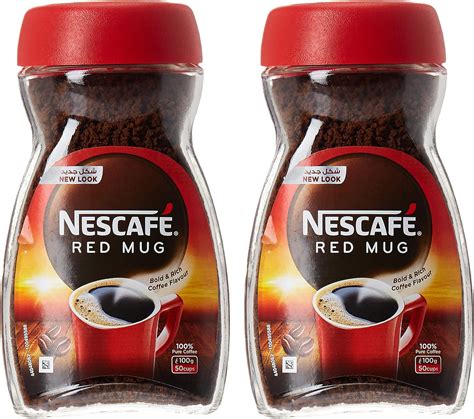 Nescafe Red Mug Instant Coffee 100g (2 Jars) - Amazon.ae