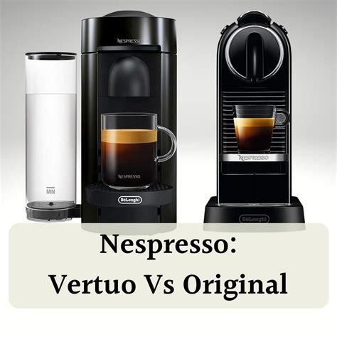 Nespresso original vs vertuo. Coffee type: Nespresso Vertuo pods Water tank: 25.4 Fl oz Dimensions: H10.4 x W14 x D8.6 inches Size: 7.9lbs The Nespresso Vertuo Pop+ is a versatile coffee maker with … 