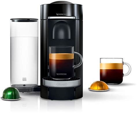 Nespresso vertuoplus deluxe. Deluxe models feature chrome accents and a larger water tank (60oz) Receive $10 in Free Coffee with every machine purchase. Each box includes an exclusive code.*. *Offer valid on qualifying orders on Nespresso.com, at 1-800-562-1465 and at Nespresso* Boutiques, subject to entering the promo code at checkout. $10 off offer valid until December ... 
