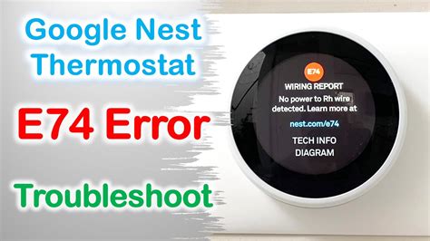 Nest e74. Quick fix if your Nest Thermostat keeps going into delayed mode and shutting off the AC.Contact a licensed electrician if you are not comfortable working on it. 