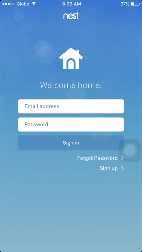 Subscriptions. My Nest Home. Settings. Me