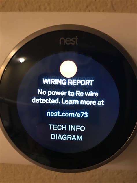Error E73 indicates that no power is detected on the Rc wire and is one example of this kind of error. My Nest thermostat began to malfunction a few weeks ago. …. 