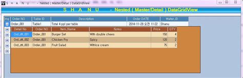 Nested DataGridView in Windows Forms C CodeProject