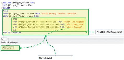 Nested case statement saql.  Unlike IF&hellip;ELSE, where only the maximum of one condition ...