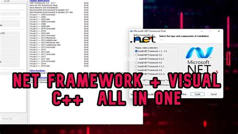 Net framework all in one. NET Framework run-time for Windows applications Following are direct d...